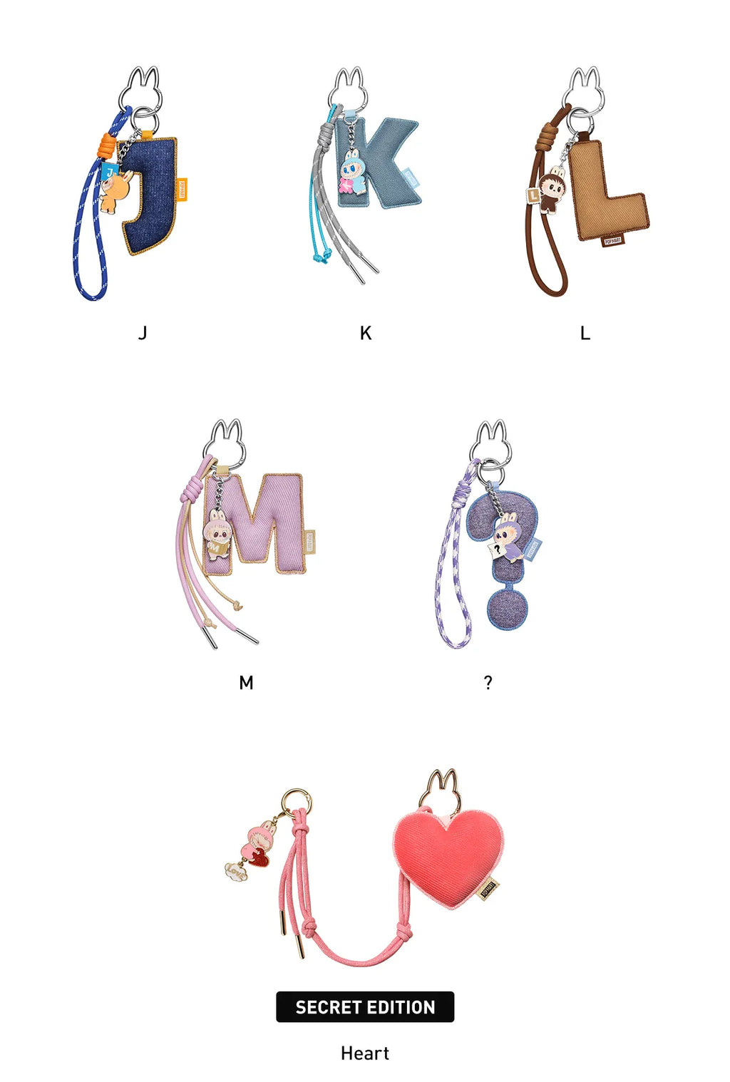 Labubu The Monsters Pin for Love Pendant (A-M) Blind Box