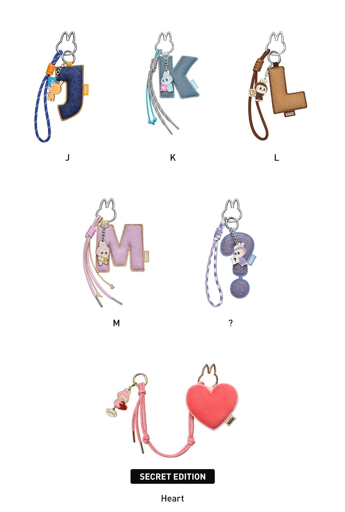 Labubu The Monsters Pin for Love Pendant (A-M) Blind Box