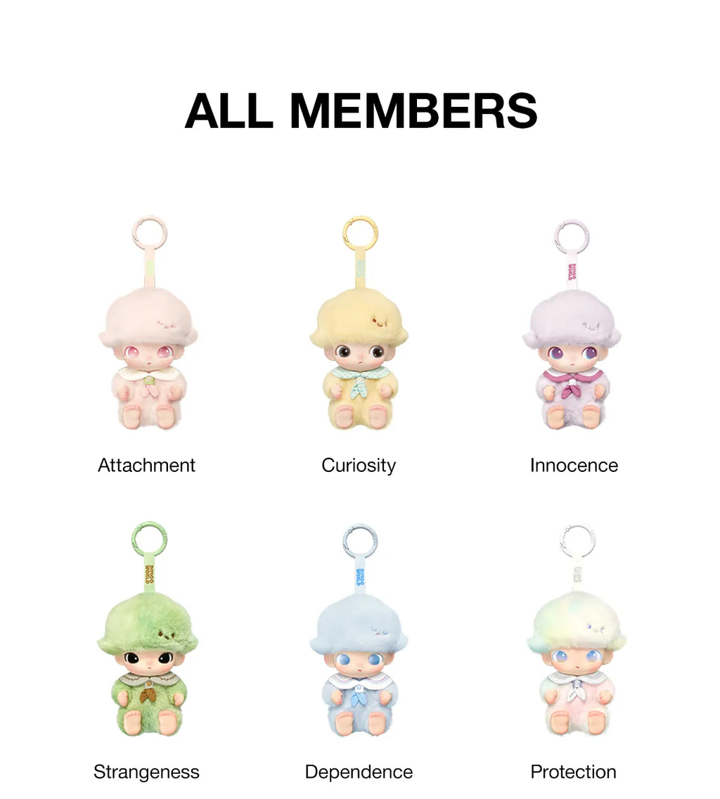 DIMOO Journal of New Life Series-Vinyl Plush Pendant Blind Box Display Set