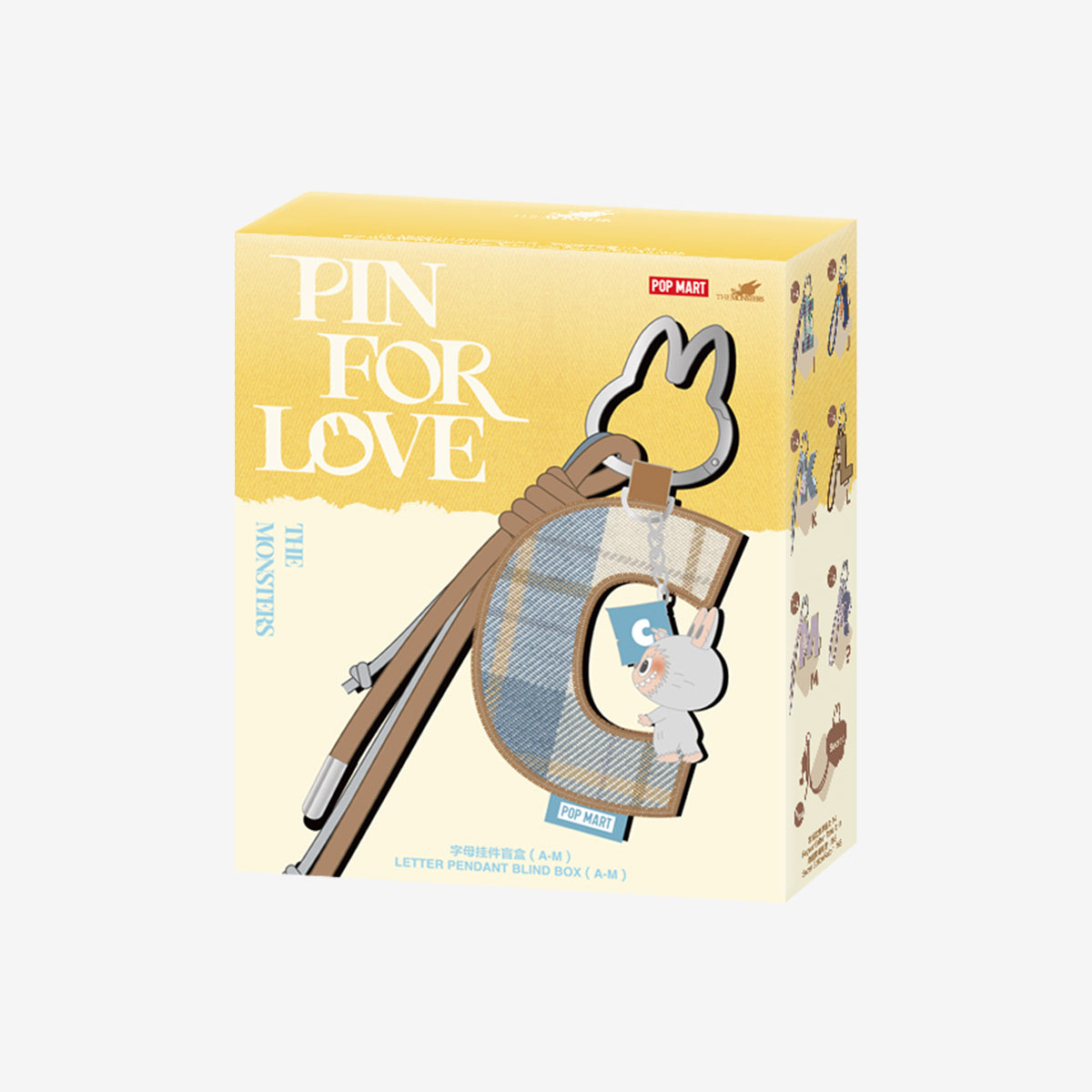 Labubu The Monsters Pin for Love Pendant (A-M) Blind Box